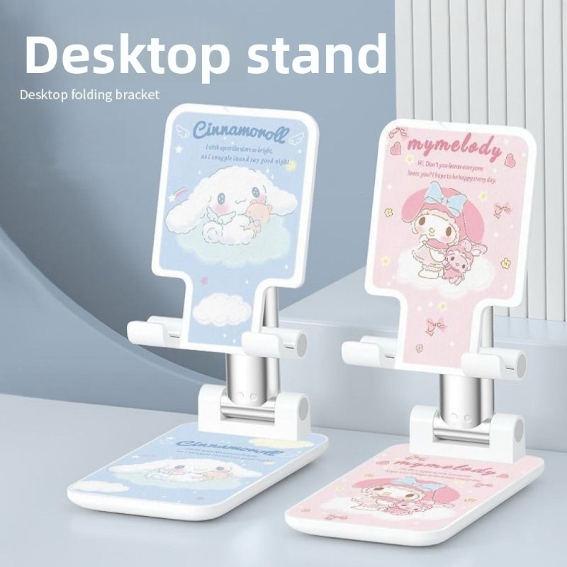 Desk Setup Kit - حامل هاتف أنيق بنمط سينامورول، تصميم