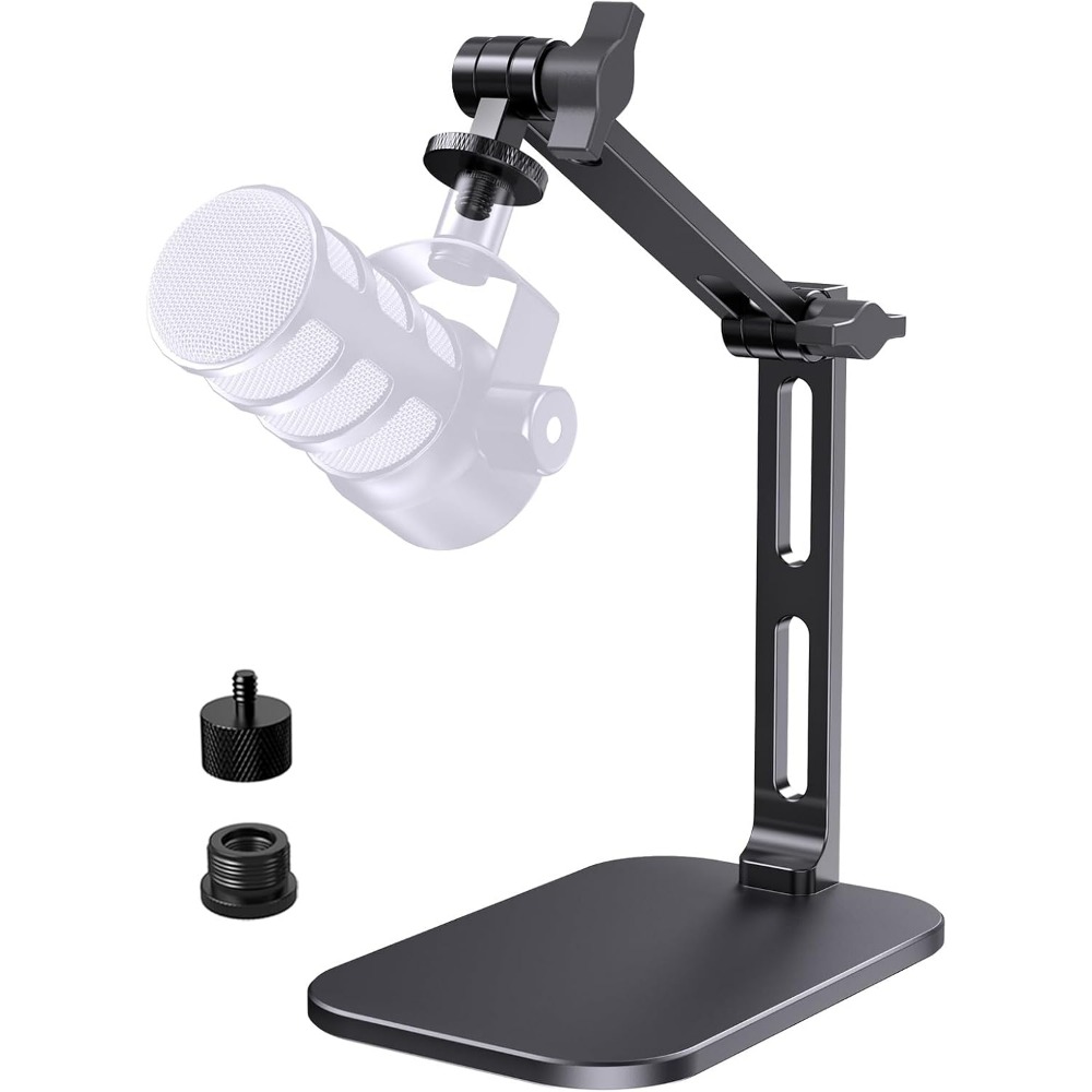 Desk Setup Stand - حامل ميكروفون مكتبي متين، يتحمل وزنًا