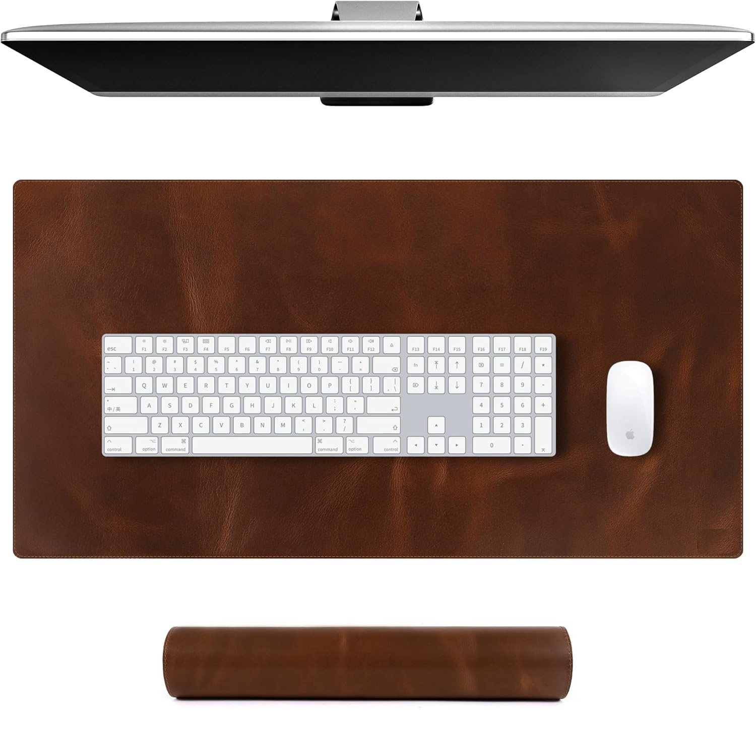 Desk Pad Leather Large - سجادة مكتب من الجلد الطبيعي، غطاء