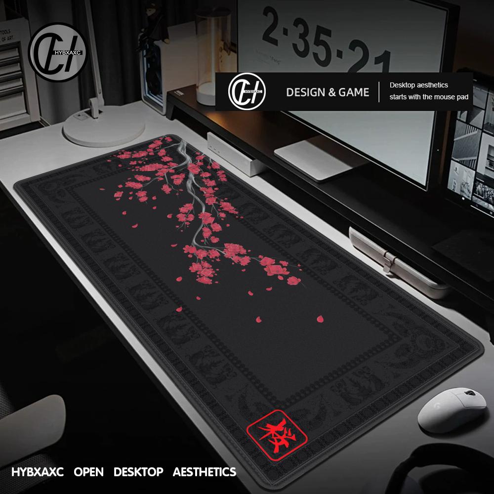 Desk Setup Black - 1200x600 Japan Black Sakura Gaming Mouse