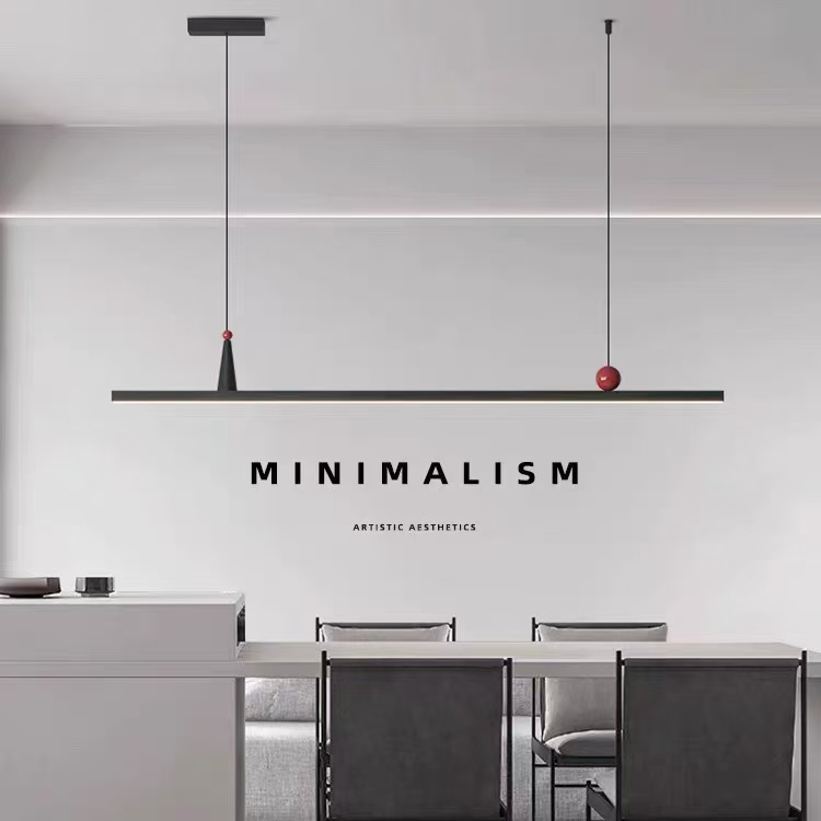 Desk Setup Minimalist - ثريا مطعم فاخرة بتصميم عصري وبسيط،