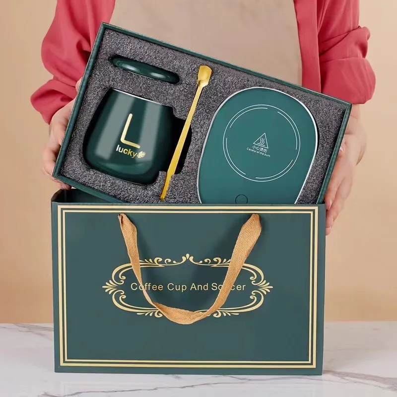 Desk Setup Gifts - مجموعة القهوة الذكية، تشغيل/إيقاف تلقائي، استخدام