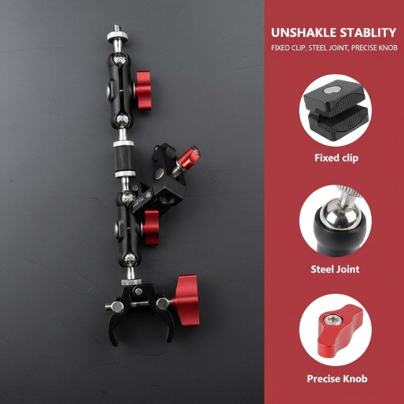 مشبك كاميرا فائق القوة معدني م - مراجعة Monitor Arm Clamp وسعره
