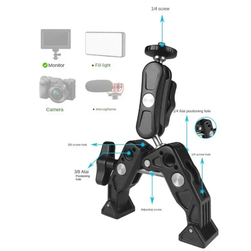 مشبك معدني فائق مع دوران 360 د - مراجعة Monitor Arm Clamp وسعره