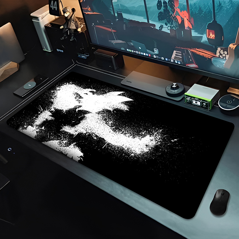 لوحة ماوس كبيرة بتصميم دراغون  - مراجعة Desk Setup Black وسعره