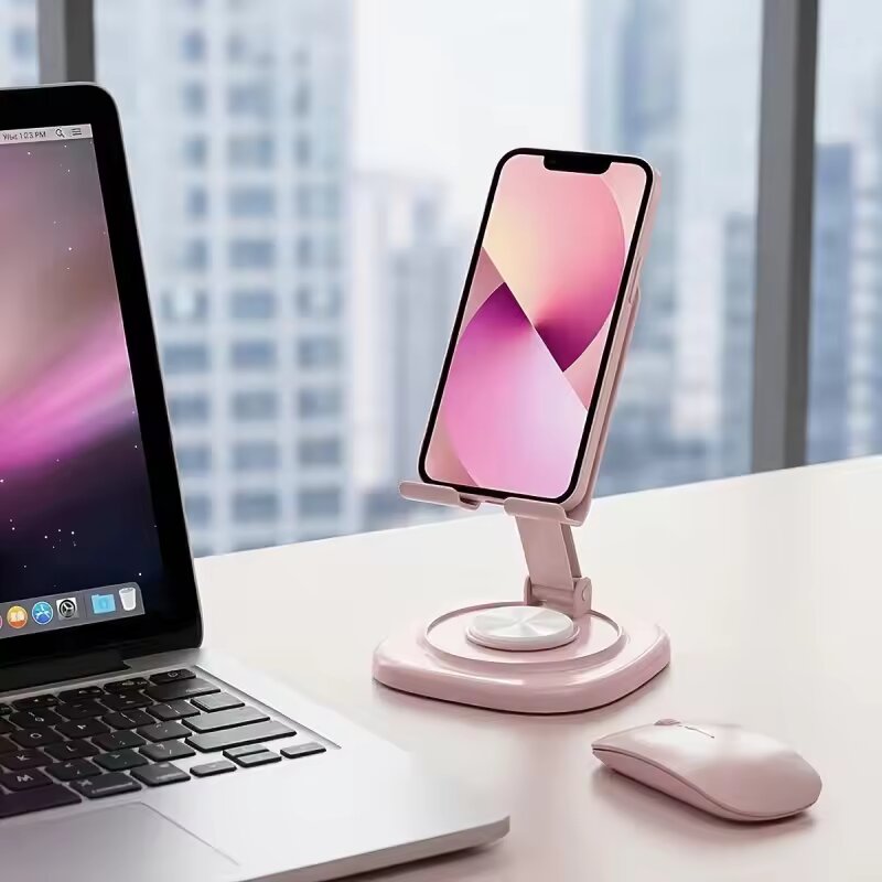 حامل هاتف مكتبي قابل للطي وقاب - مراجعة Desk Setup Stand وسعره