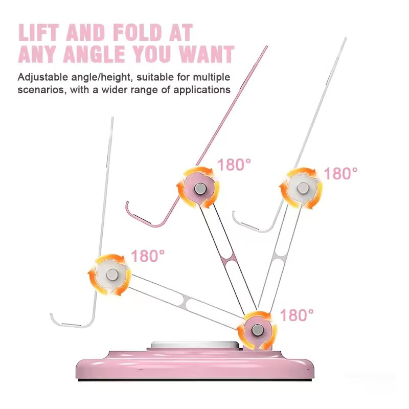 حامل هاتف مكتبي قابل للطي وقاب - مراجعة Desk Setup Stand وسعره