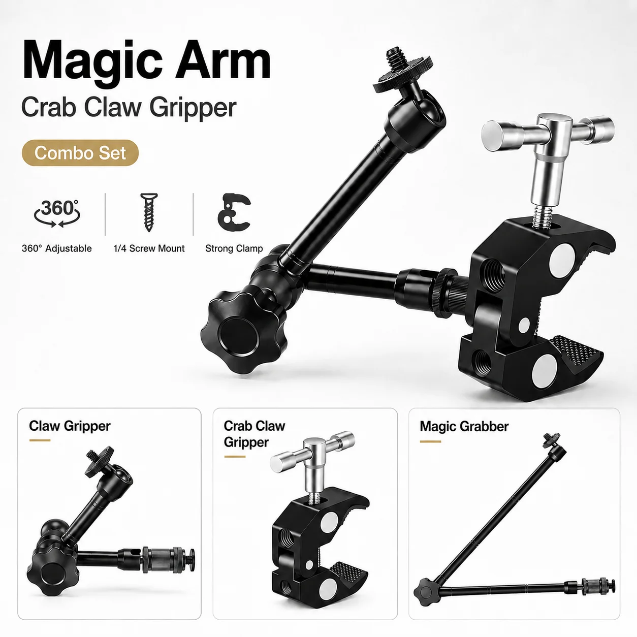 ذراع سحري 7/11/20 بوصة 360 درج - مراجعة Monitor Arm Clamp وسعره