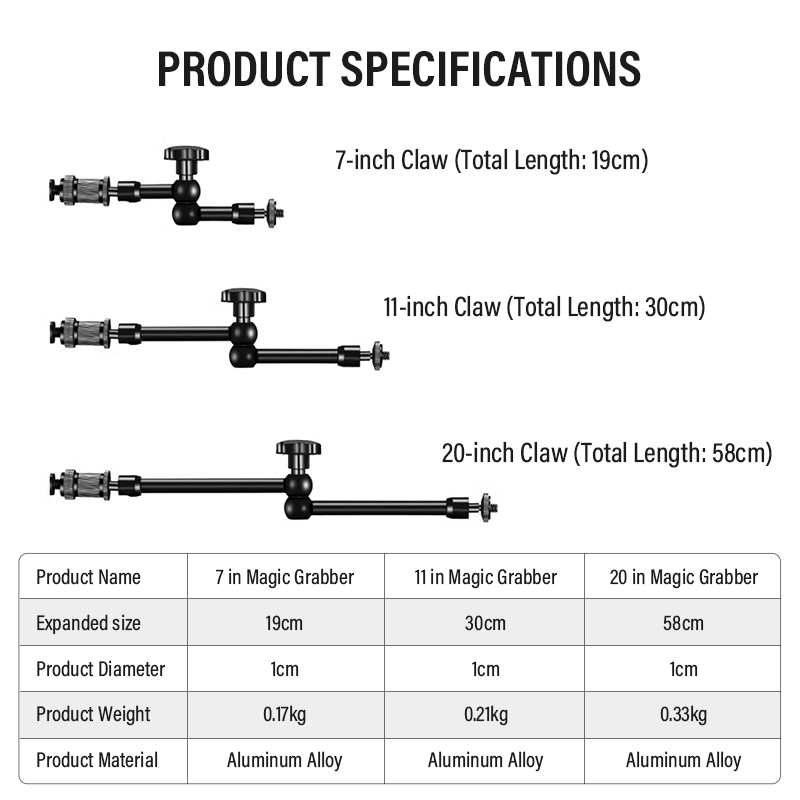 ذراع سحري 7/11/20 بوصة 360 درج - مراجعة Monitor Arm Clamp وسعره
