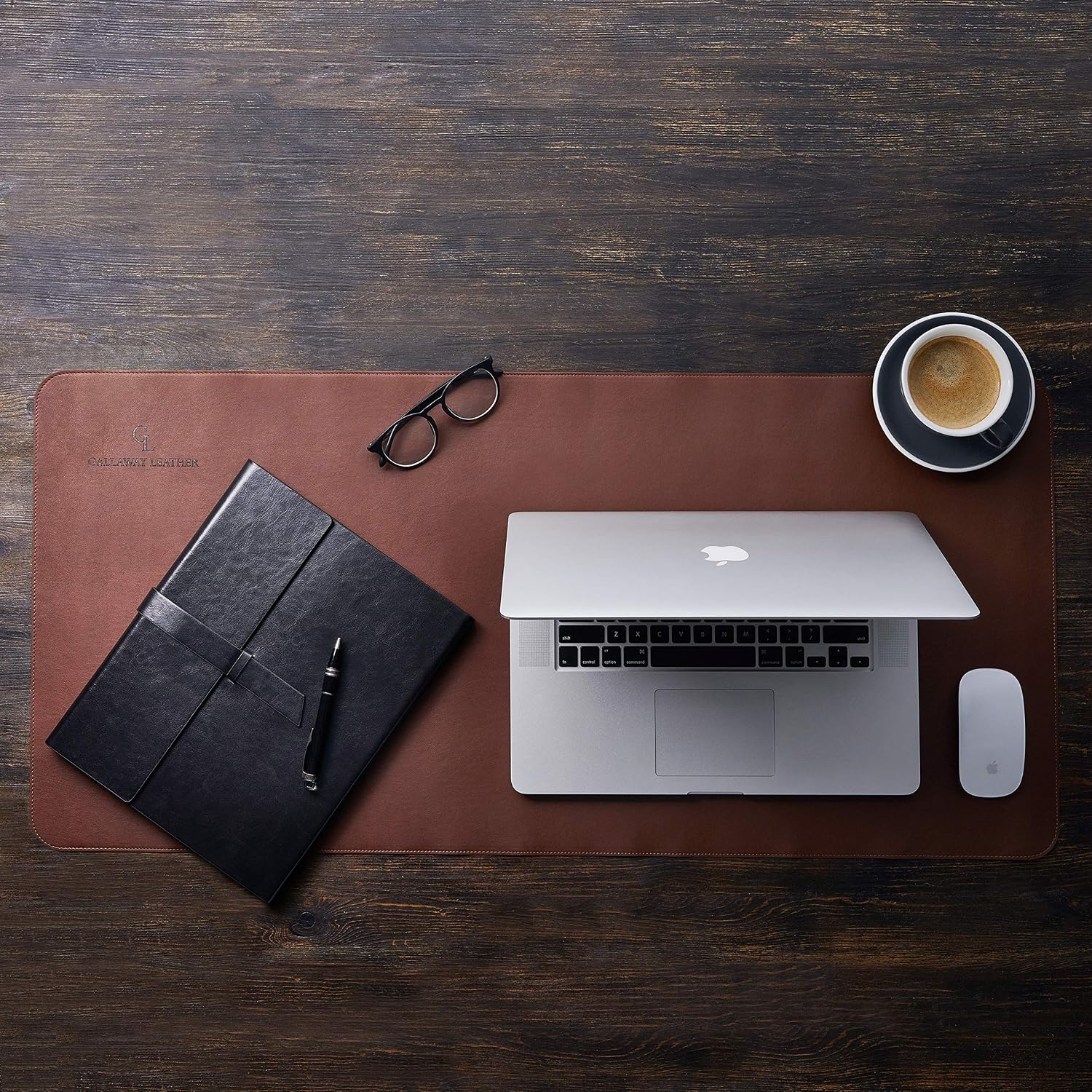 سجادة مكتب كبيرة من الجلد الصن - مراجعة Desk Pad Leather Large وسعره