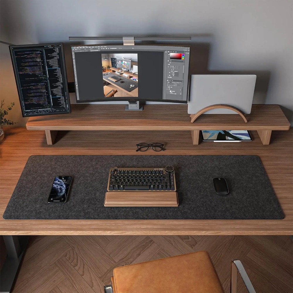 سجادة كمبيوتر مكتبية من اللباد - مراجعة Desk Setup Rug وسعره