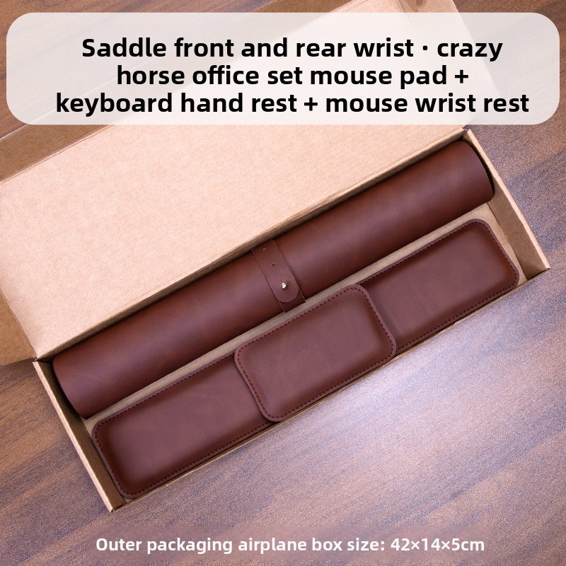 سجادة مكتب مقاومة للماء من الب - مراجعة Desk Pad Leather Large وسعره