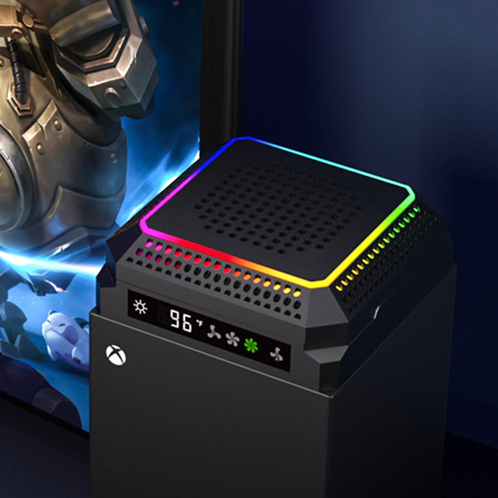 مروحة تبريد LED RGB مع تحكم تل - مراجعة Desk Setup Xbox وسعره