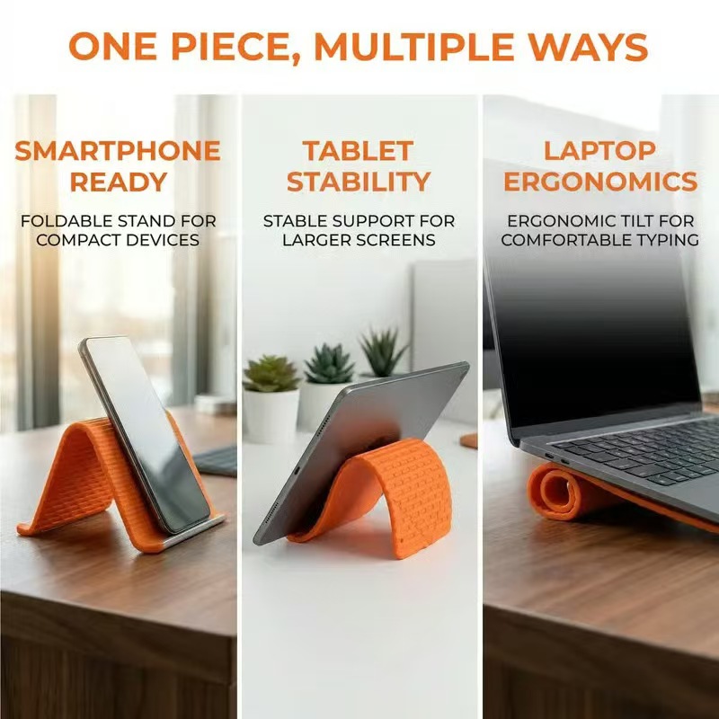 حامل هاتف سيليكون 20 سم، حامل  - مراجعة Desk Setup With Ipad وسعره