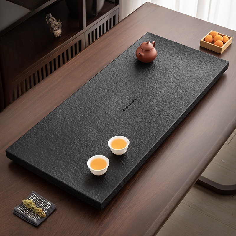 صينية شاي من الحجر الأسود الطب - مراجعة Desk Setup Black وسعره