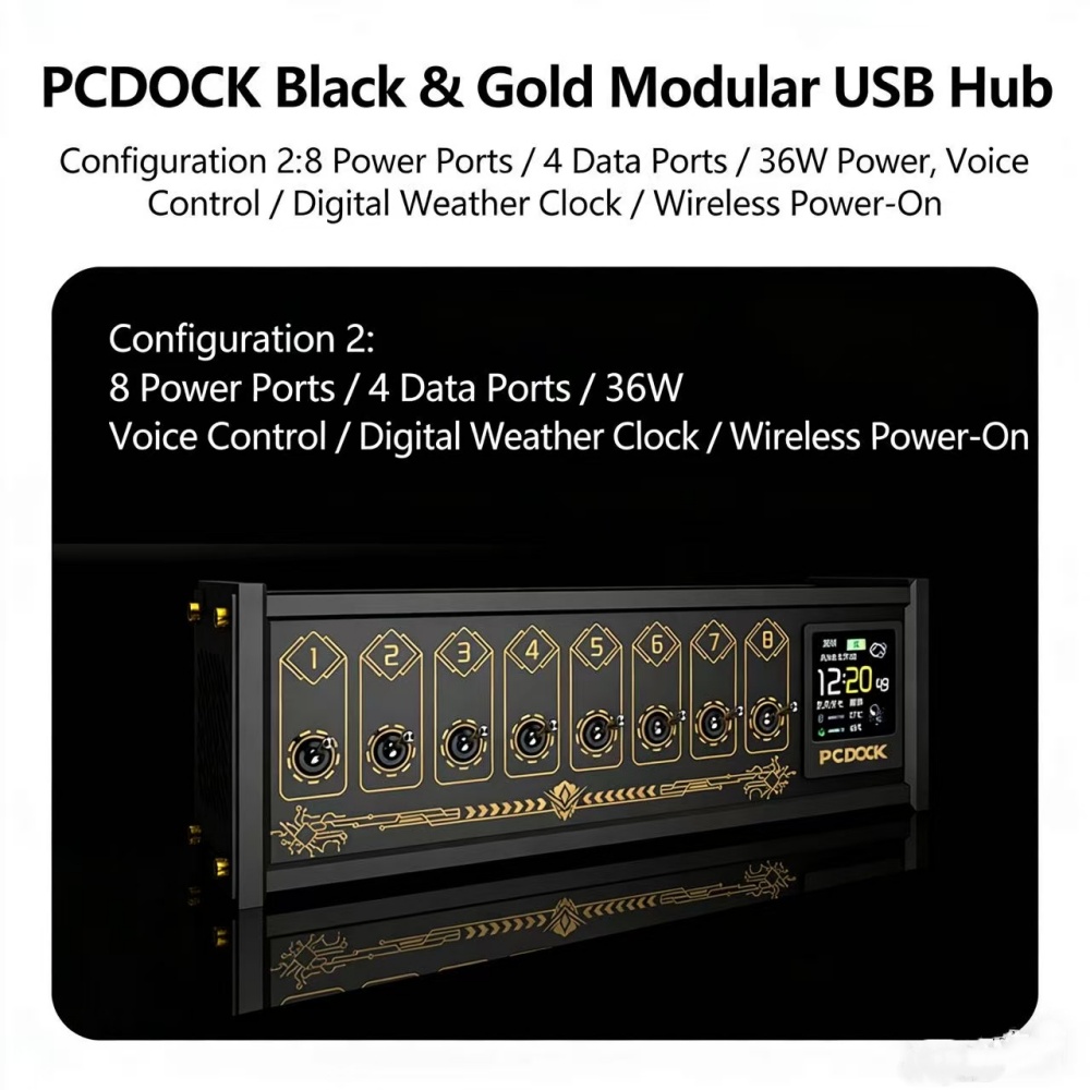 شريط طاقة USB مكتبي من PCDOCK  - مراجعة Desk Setup For Laptop وسعره