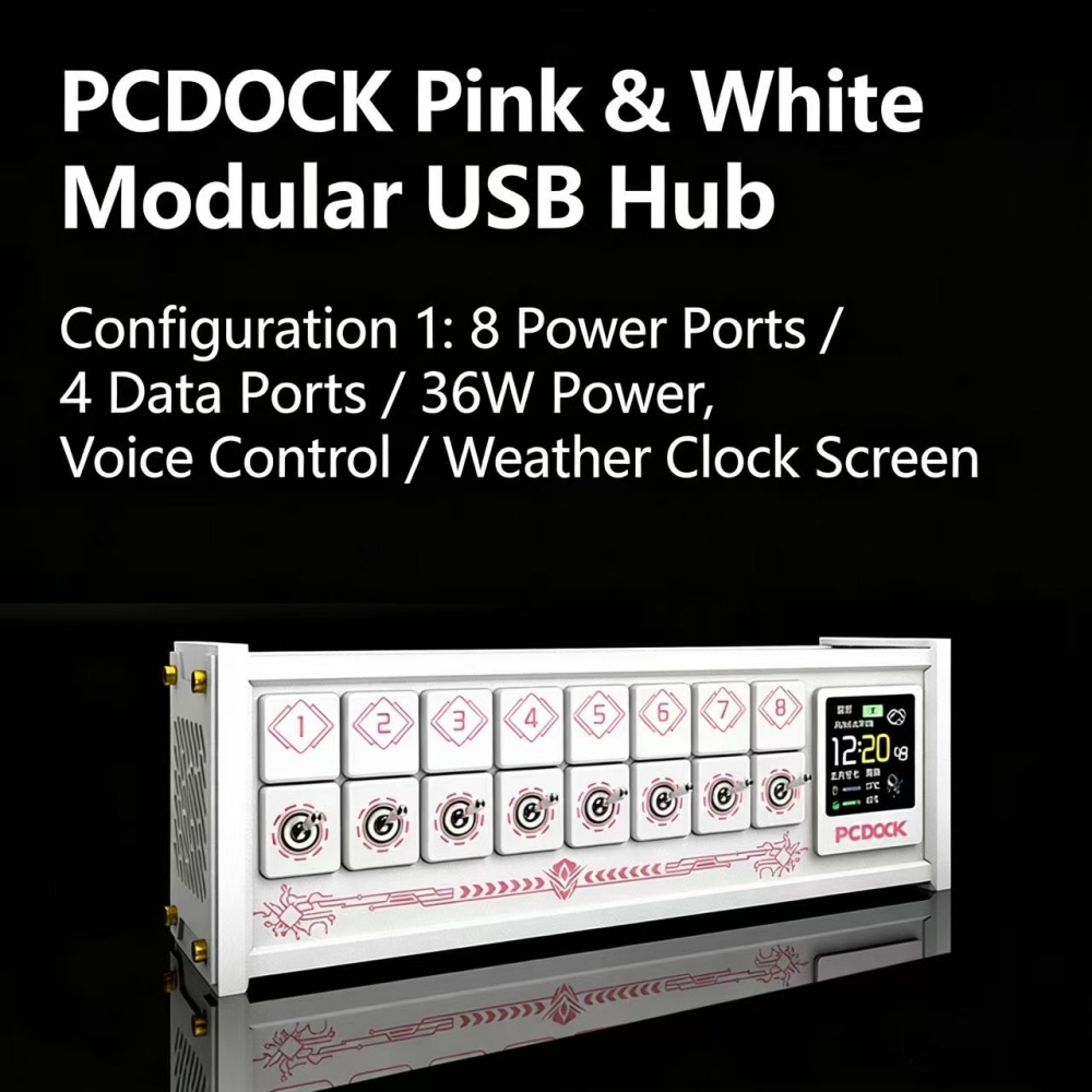 شريط طاقة USB مكتبي من PCDOCK  - مراجعة Desk Setup For Laptop وسعره