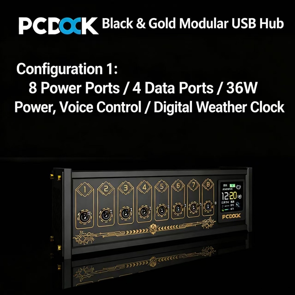 شريط طاقة USB مكتبي من PCDOCK  - مراجعة Desk Setup For Laptop وسعره