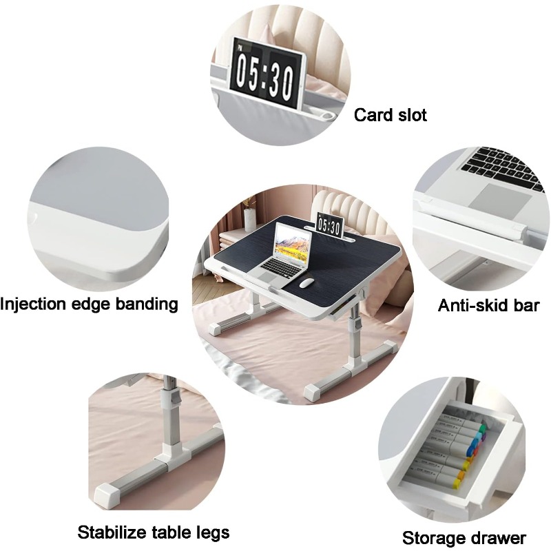Laptop Bed Tray Table Adjustab - مراجعة Desk Setup For Laptop وسعره