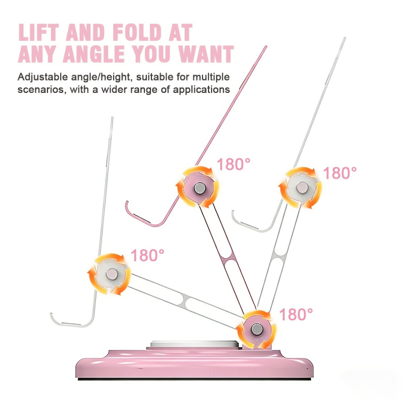 حامل هاتف معدني دوار للمكتب عل - مراجعة Desk Setup Stand وسعره