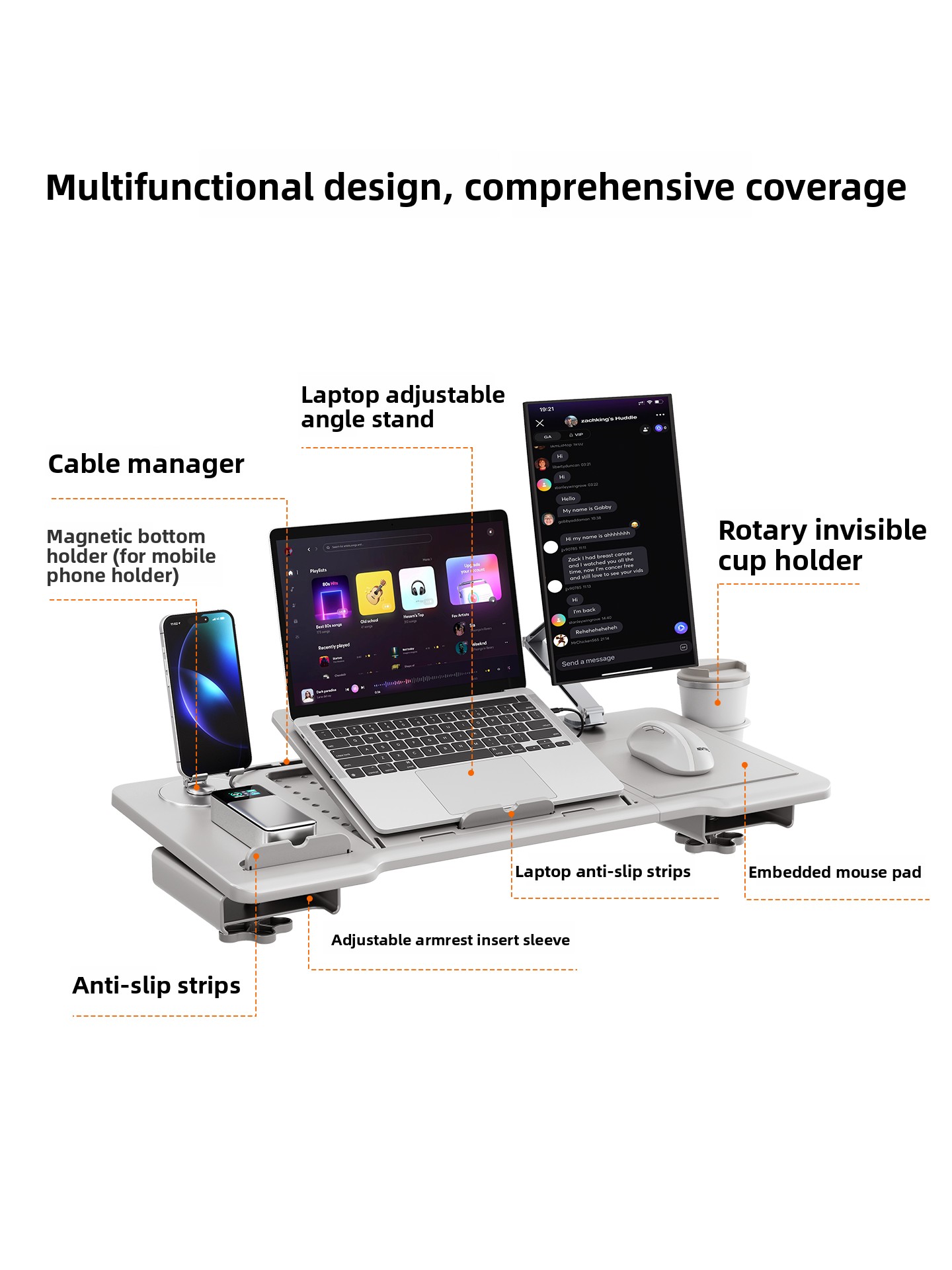 مريح كرسي مسند الذراع مكتب مرف - مراجعة Desk Setup For Laptop وسعره