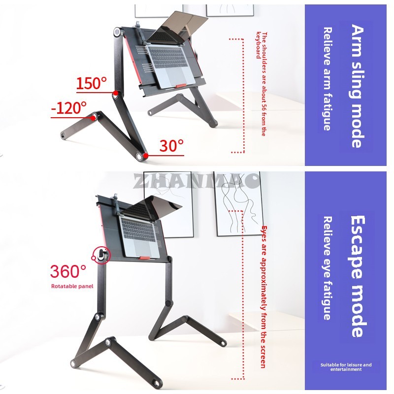 كذب مسطح على السرير، مكتب كمبي - مراجعة Desk Setup For Laptop وسعره